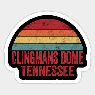 Vintage Clingmans Dome Tennessee Sticker